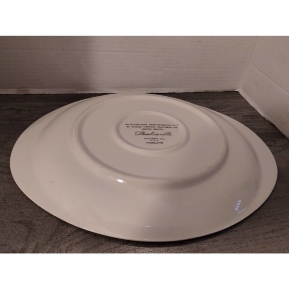 Steubenville Fairlane Floral Oval Serving Platter 11 3/4" x 13 3/4" - Picture 5 of 6